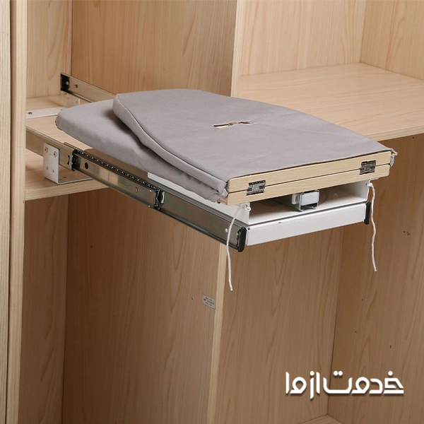 ساخت میز اتو دیواری داخل کمد